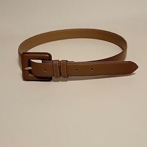 Women's Beige Leather Belt
